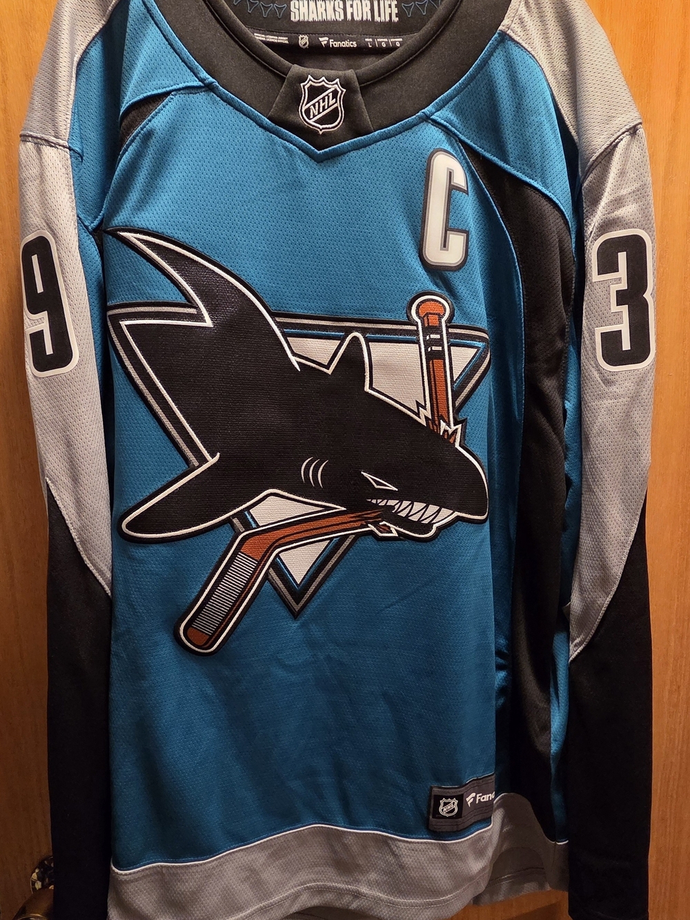 San Jose Sharks Teal NHL Hockey Jersey - Fanatics